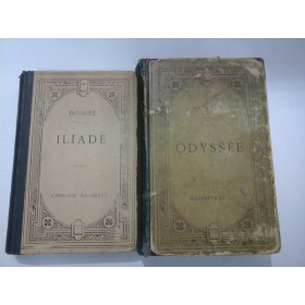 ILIADE, ODYSSEE - HOMERE (editie 1890) - - ILIADA, ODISEEA  HOMER - 2 volume - textele sunt in limba greaca 